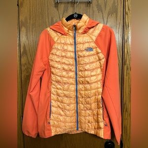 North Face Quilted Full Zip Jacket with Hood